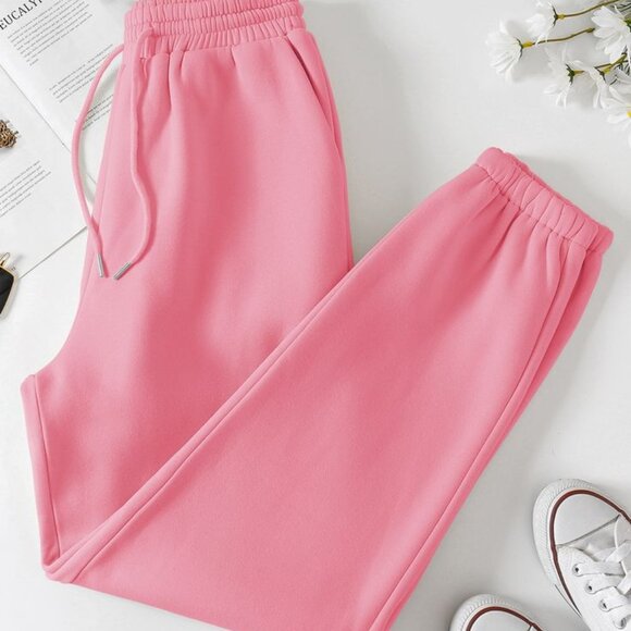 NWT Athleisure Pink Sweatpants Working drawtrings & pockets Youth sizes - Picture 1 of 4